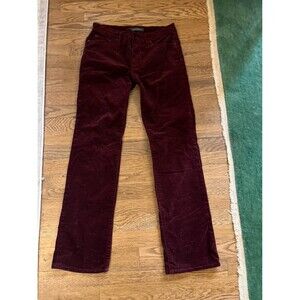 Ralph Lauren Burgandy Corduroy Cords jeans pants 5 pocket straight leg sz 6